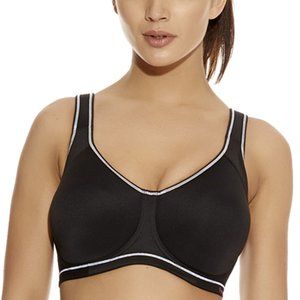 Freya Sonic Moulded Sports Bra, Black and White, 32H